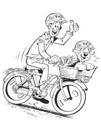 Sansone e Gert in bicicletta