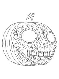 Zucca a forma di teschio