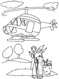 San Nicola arriva in elicottero