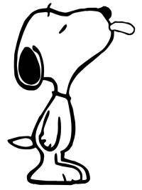 Snoopy tira fuori la lingua