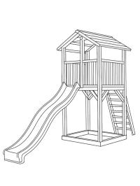 Casetta con scivolo