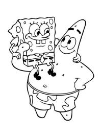 Spongebob sulle spalle di Patrick