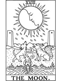La carta dei Tarocchi della Luna