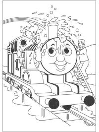 Lavare il trenino Thomas