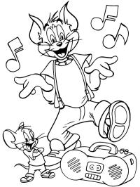 Tom e Jerry ascoltano musica