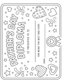 Diploma per la Festa del Pap&agrave;