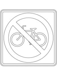 Cartello stradale Vietato alle biciclette