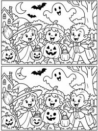 Halloween Trova le 5 differenze