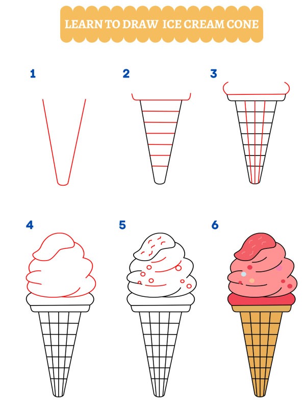 Come disegnare un gelato