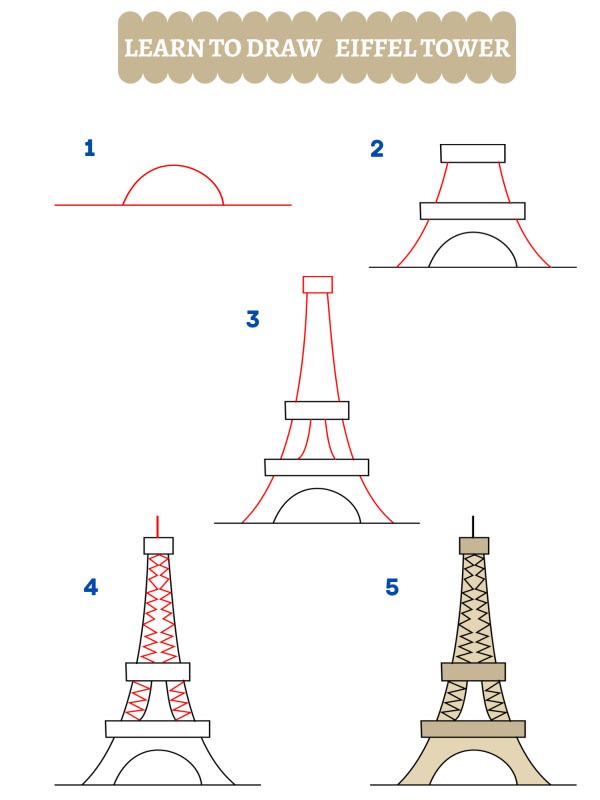 Come disegnare la Torre Eiffel