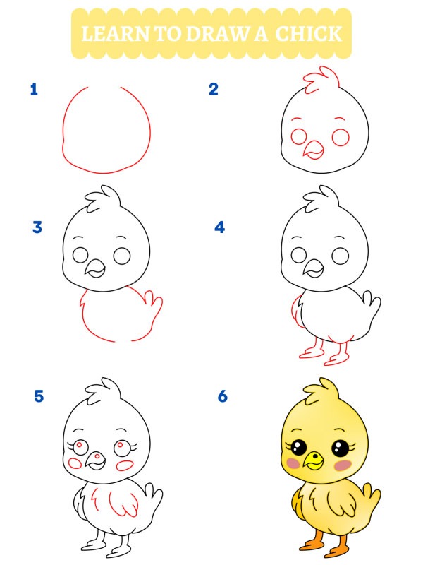 Come disegnare un pulcino