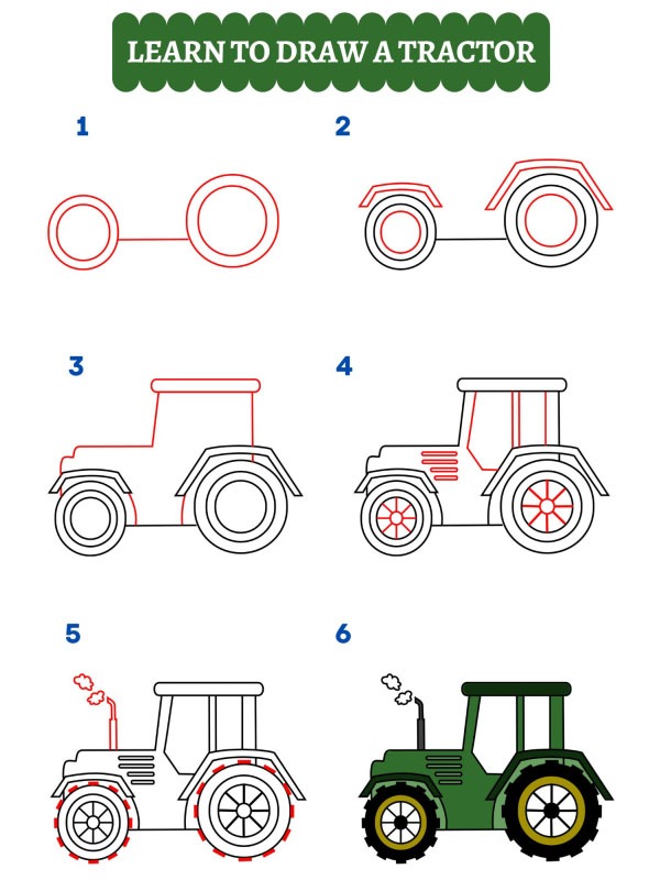 Come disegnare un trattore