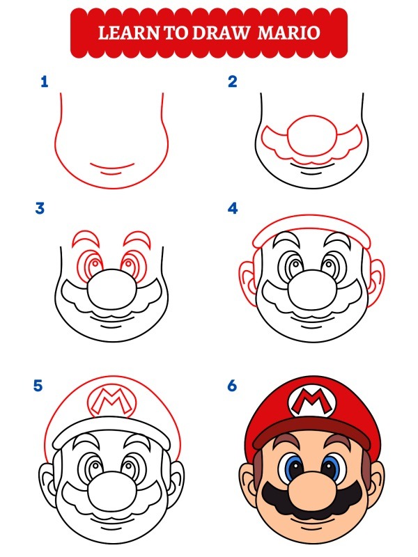 Come disegnare Mario