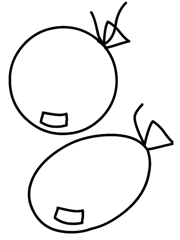 2 Palloncini disegno da colorare