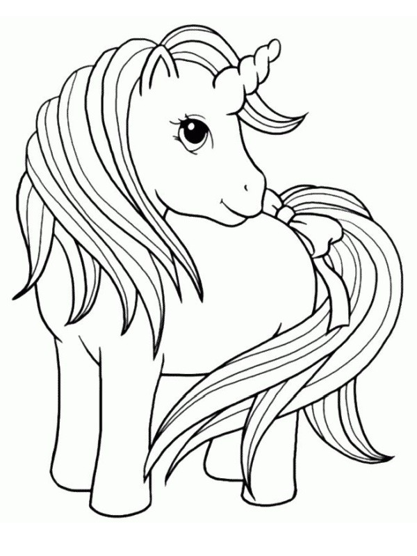 Unicorno disegno da colorare