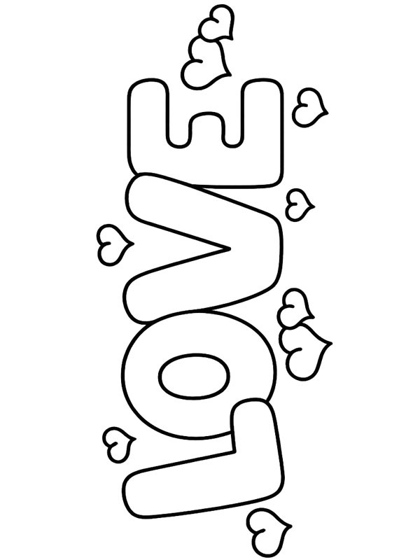 Love disegno da colorare Love disegno da colorare