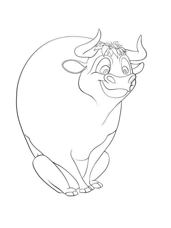 Ferdinando il toro disegno da colorare