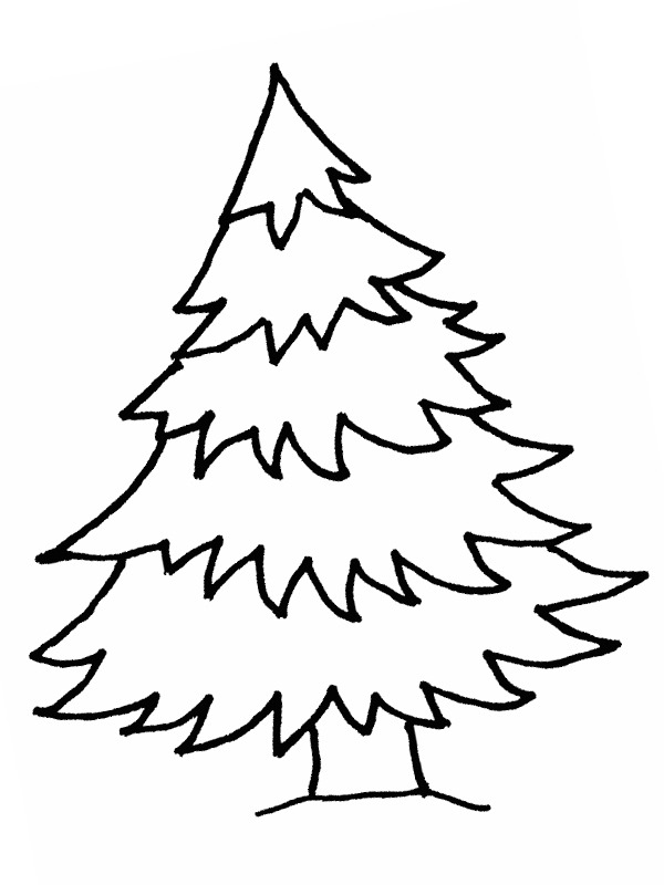 Albero di Natale disegno da colorare