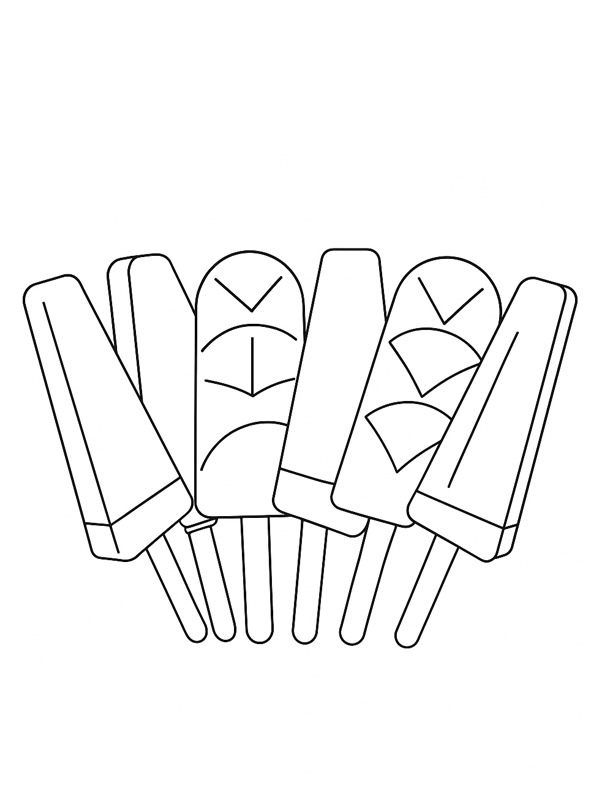 6 ghiaccioli disegno da colorare 6 ghiaccioli disegno da colorare