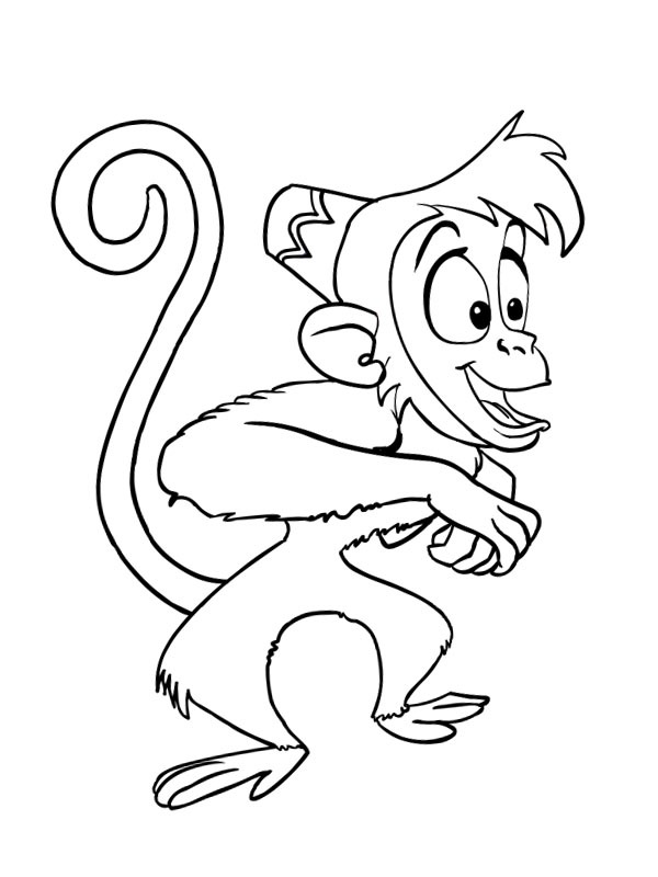 Scimmia Abu disegno da colorare
