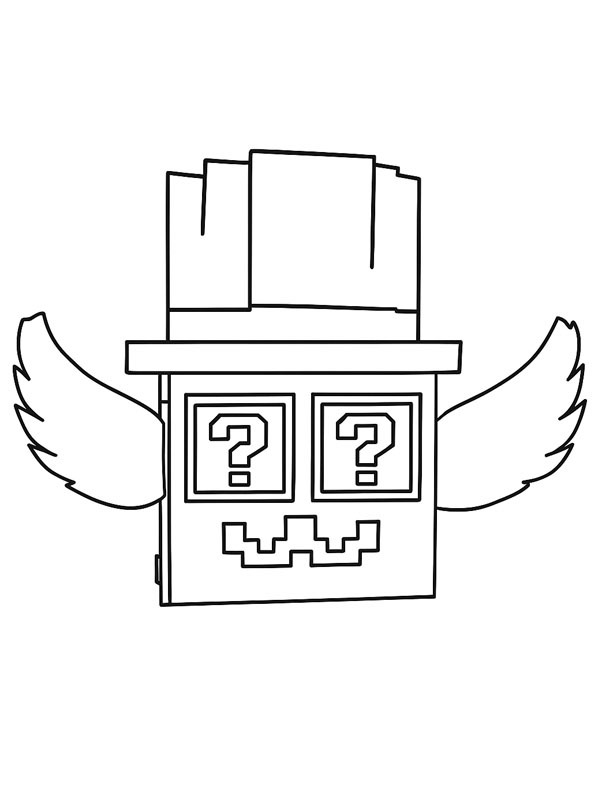 Admin Lucky Block (Steal a Brainrot) disegno da colorare Admin Lucky Block (Steal a Brainrot) disegno da colorare