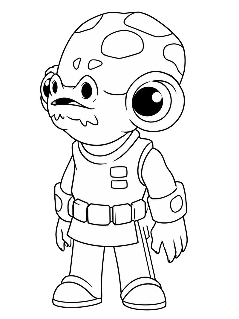 Admiral Ackbar (Star Wars) disegno da colorare Admiral Ackbar (Star Wars) disegno da colorare
