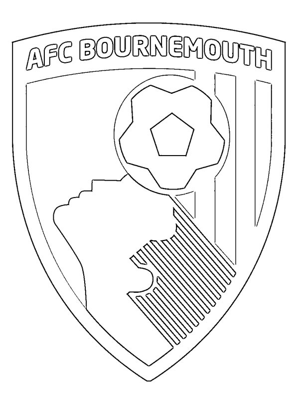 AFC Bournemouth disegno da colorare