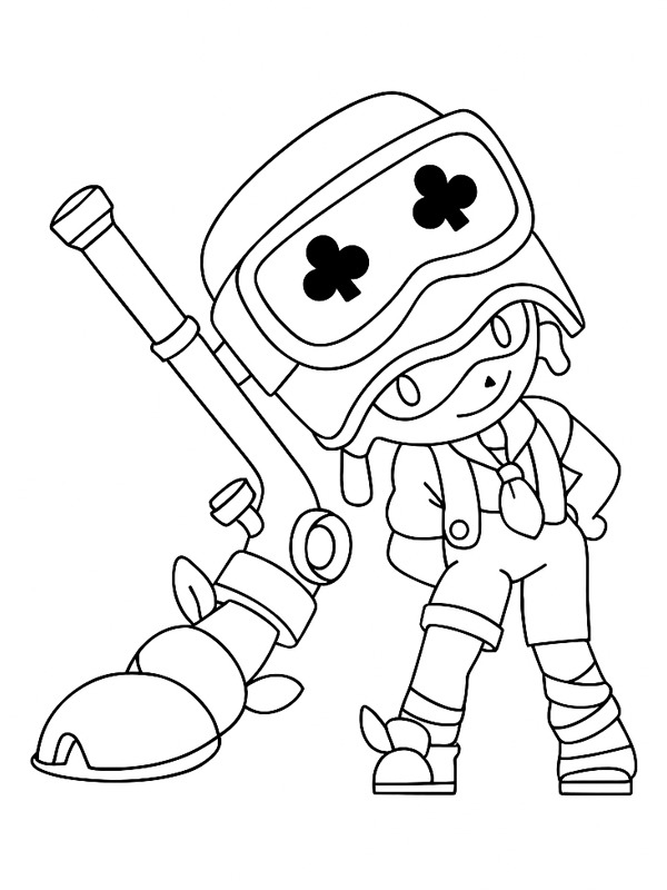 Alli Brawl Stars disegno da colorare Alli Brawl Stars disegno da colorare