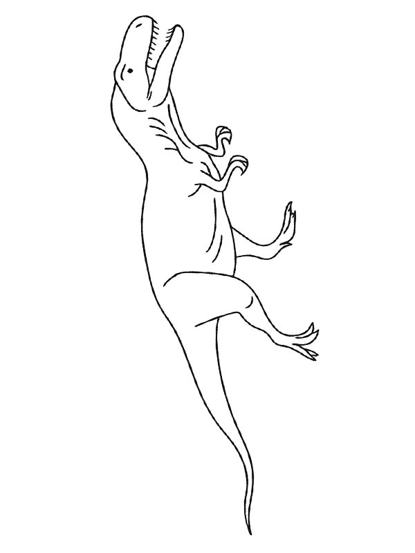 Allosaurus disegno da colorare Allosaurus disegno da colorare