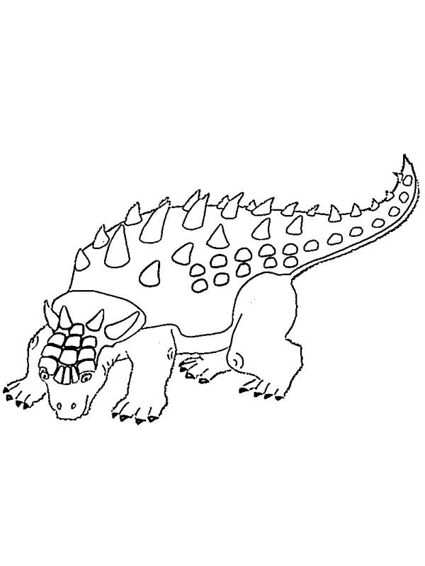 Anchilosauro disegno da colorare