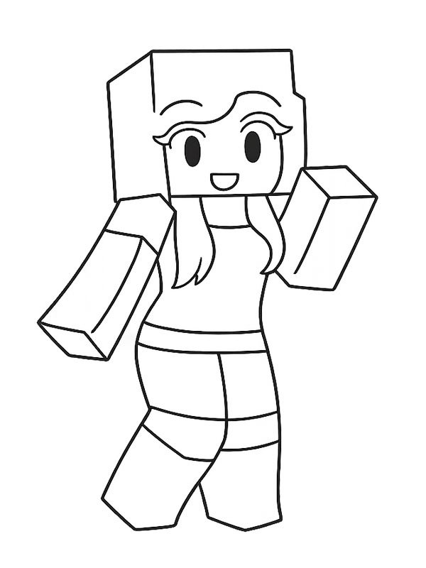 Aphmau (Minecraft) disegno da colorare Aphmau (Minecraft) disegno da colorare