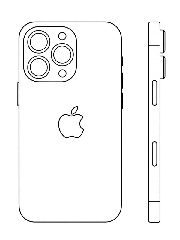 Apple iPhone 17 disegno da colorare Apple iPhone 17 disegno da colorare