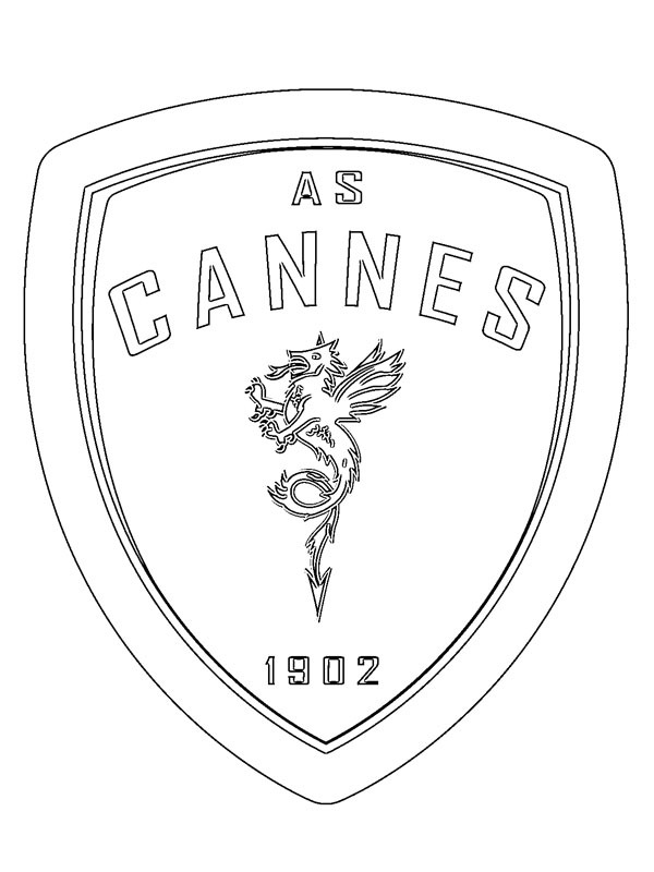 AS Cannes disegno da colorare