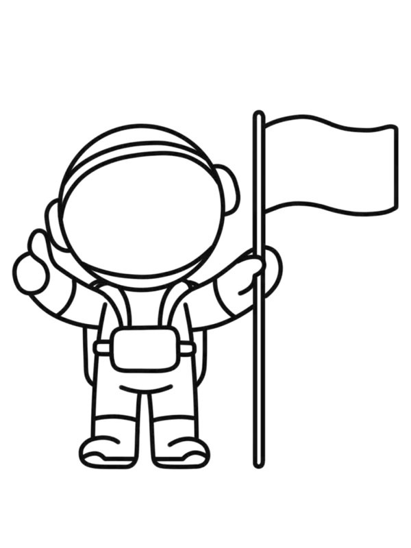 Astronauta disegno da colorare Astronauta disegno da colorare
