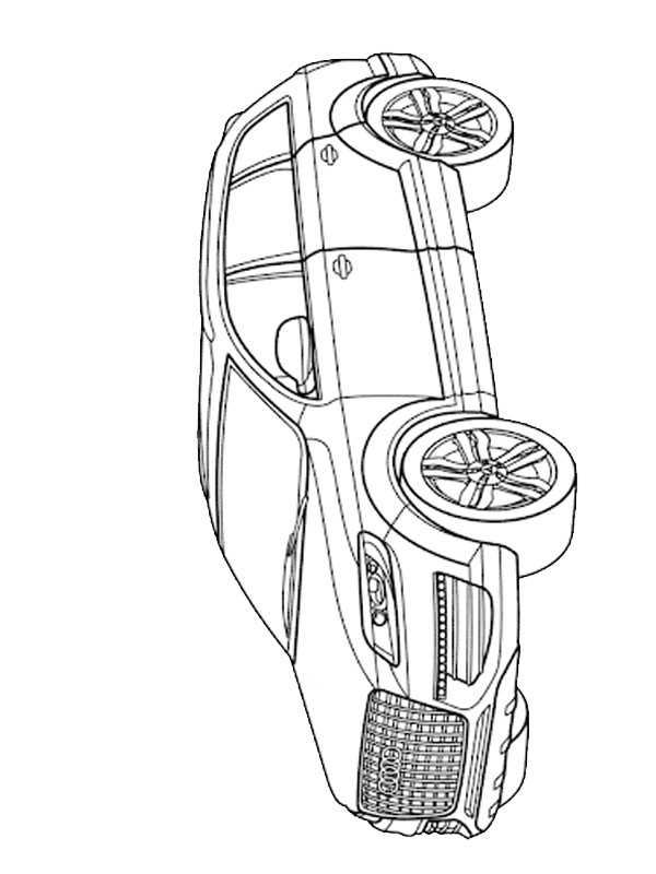 Audi Q7 disegno da colorare