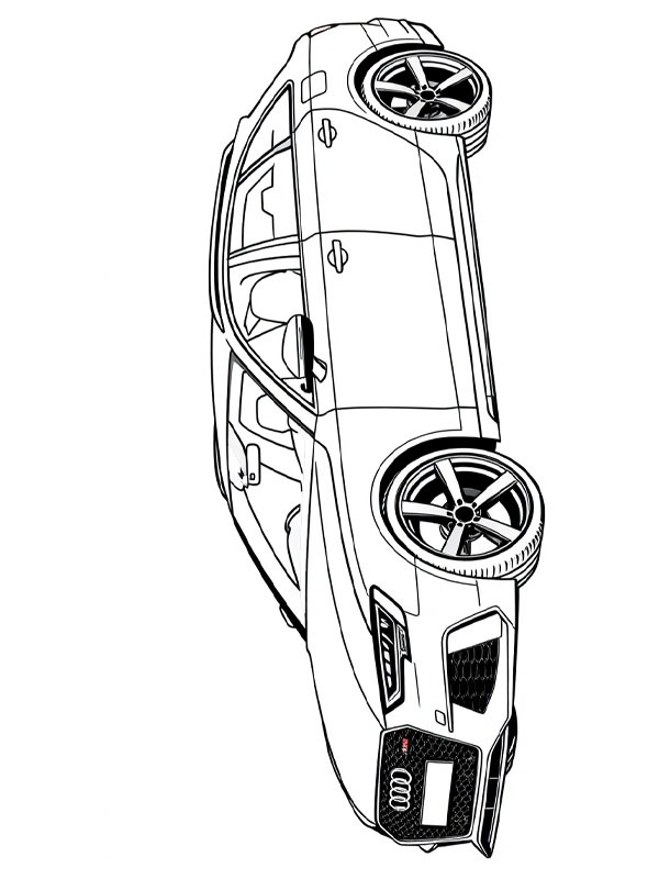 Audi RS6 disegno da colorare Audi RS6 disegno da colorare