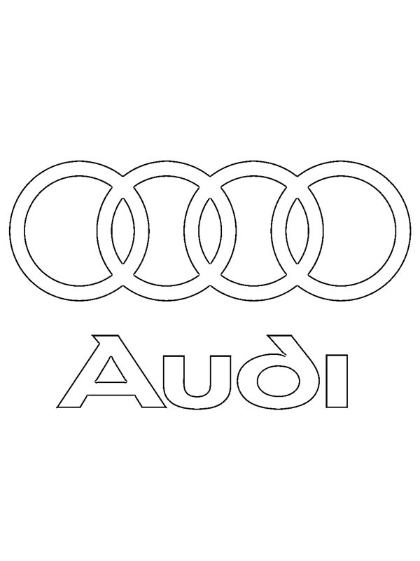 Audi logo disegno da colorare