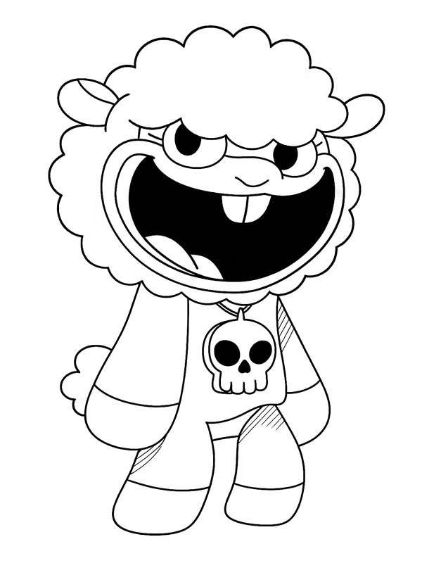 Baba Chops Poppy Playtime disegno da colorare Baba Chops Poppy Playtime disegno da colorare