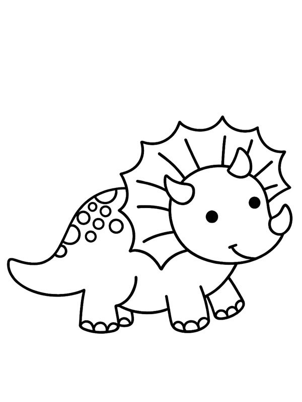 Baby dinosauro disegno da colorare Baby dinosauro disegno da colorare
