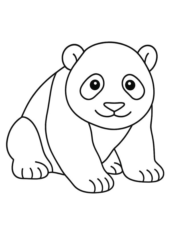 Baby panda disegno da colorare Baby panda disegno da colorare