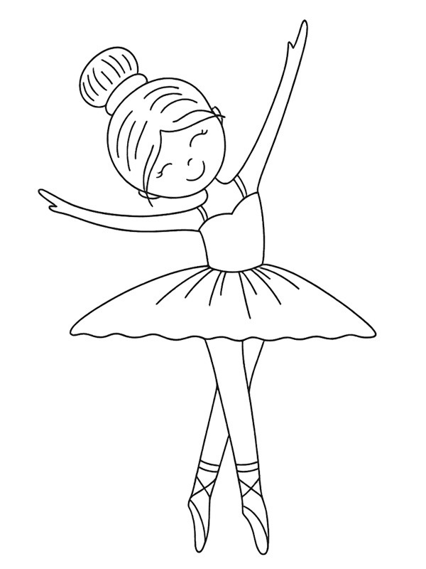 Ballerina classica disegno da colorare Ballerina classica disegno da colorare