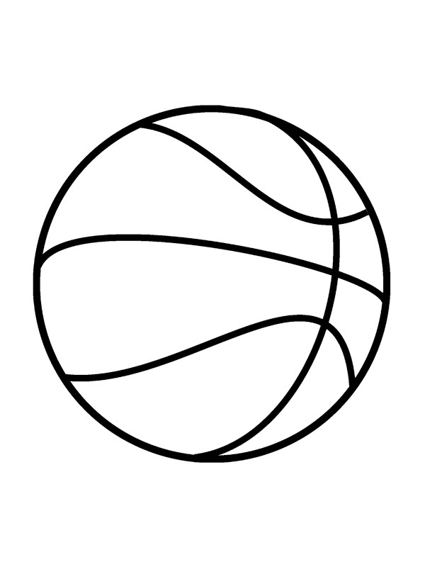 Palla da Basket disegno da colorare