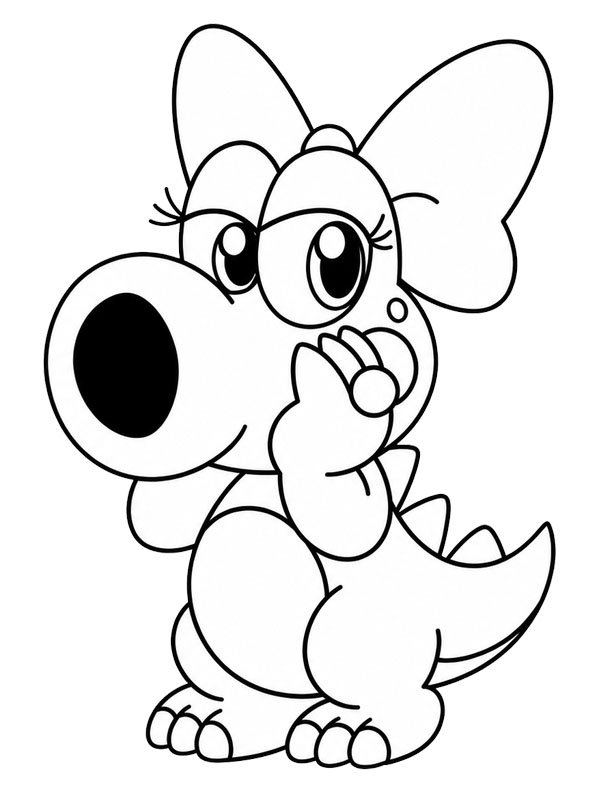 Birdo (Super Mario) disegno da colorare Birdo (Super Mario) disegno da colorare