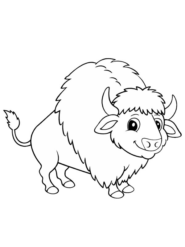 Bisonte disegno da colorare Bisonte disegno da colorare