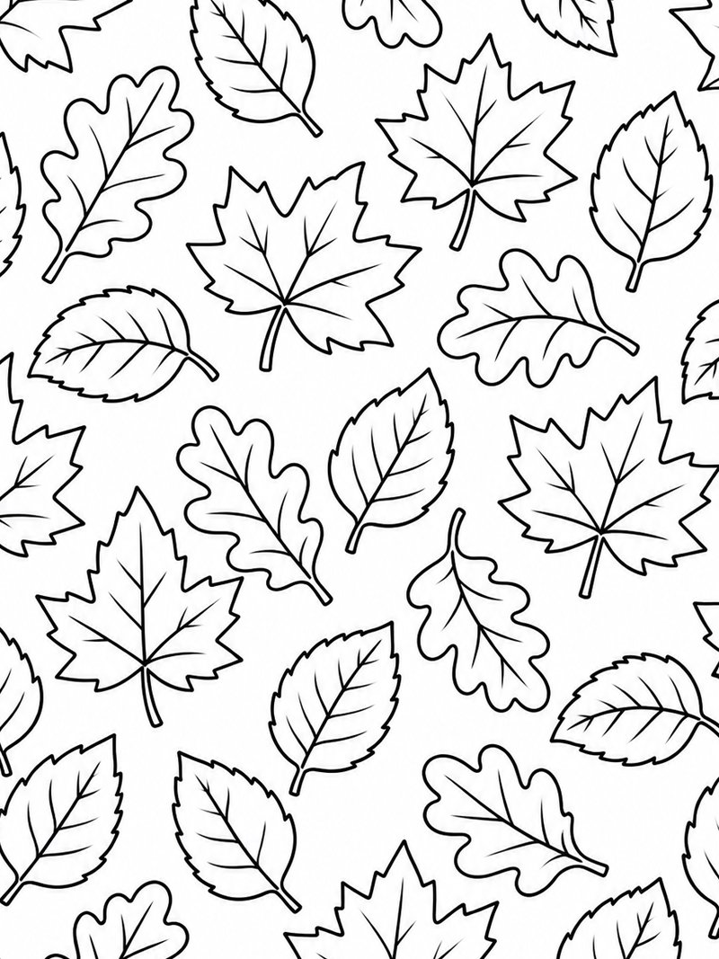 Motivo a foglie disegno da colorare Motivo a foglie disegno da colorare