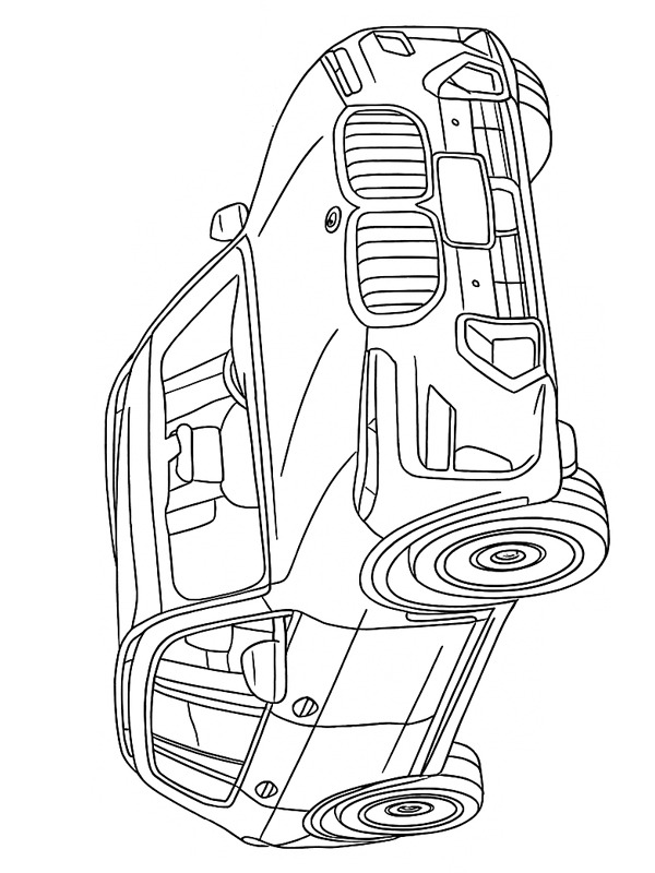 BMW X7 disegno da colorare BMW X7 disegno da colorare