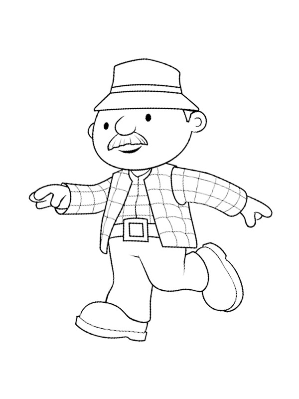Farmer Pickles di Bob aggiustatutto disegno da colorare Farmer Pickles di Bob aggiustatutto disegno da colorare