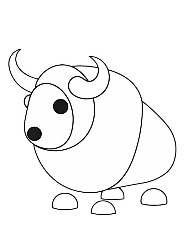Buffalo (Adopt Me) disegno da colorare