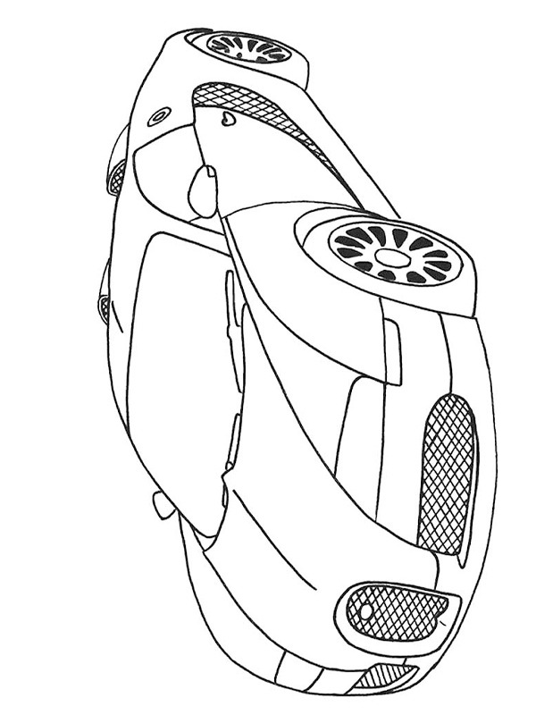 Bugatti Veyron disegno da colorare