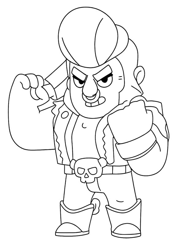 Bull Brawl Stars disegno da colorare Bull Brawl Stars disegno da colorare